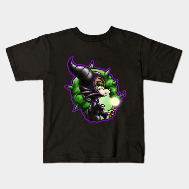 Chibi Lizzy Malefient Kids T-Shirt by whoknows4682